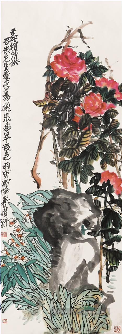 Wu cangle pour l’encre de Chine ans vieux Peintures à l'huile